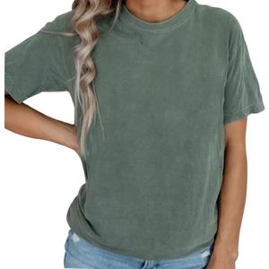 Women Maternity Shirt Comfort Colors Breastfeeding Nursing Friendly Zip Tshirt Mama's Boobery Always On Tap Tops (Large, Green 1)