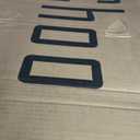 ChooChoo Bathroom Floor Cabinet, Modern Bathroom Storage Cabinet with 4 Doors and Adjustable Shelves, Freestanding Cupboard for Living Room, White (11.81"D x 23.62"W x 43.31"H)