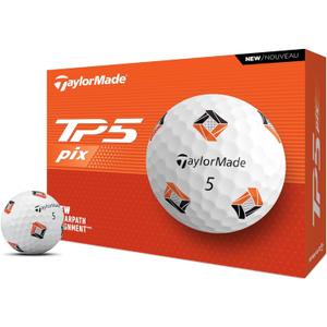 TaylorMade Golf TP5 One Dozen (White/Black/Orange)
