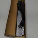 Glitter Large Rave Folding Clack Hand Fan with Holster, Popping Handheld Fan Foldable for Men Women for EDM Festival Club Party Dance, (Silver, Large 13")