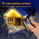 Dimmer for Outdoor String Lights 600W Outdoor Dimmer Light Switch Plug with 100FT Remote, Dusk-to-Dawn Timer & Memory, IP65 Waterproof Dimmer Switches for Led Lights, Indoor & Patio Lamps