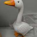 20 Inch Porch Goose Statue Metal Garden Statue Outdoor or Indoor Decor