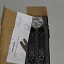 6" Hidden Hinges for Doors Invisible Hinge Concealed Hinges Zinc Alloy 180 Degree Swing Hinge 3 Way Adjustable Butt Silent Door Hinges 6 x 2.5 x 1 inch (Black Pack of 2)