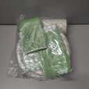 175Pcs Gingham Party Supplies for 25 Guests Scalloped Plates and Napkins set Green and White Paper Plates Disposable Plaid Cocktail Napkin Checkered Dinner Party Set Cutlery for Baby Shower Wedding