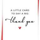 10 x Simple Thank You Card Gifts for Men Women, Appreciation Gifts for Teacher Boss, A Little Card to Say A Big Thank You