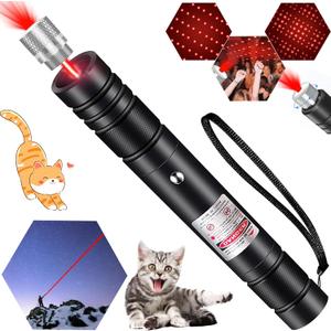 Red Laser Pointer High Power Long Range, Red Light High Power Laser Pointer Rechargeable for Presentations Outdoor Cats Dogs Pets Cat Toys
