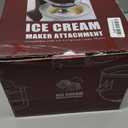 Ice Cream Attachment Compatible with KitchenAid 4.5/5/6/7QT Mixers,Makes 2 Quarts of Ice Cream,Compatible with KitchenAid Ice Cream Maker Attachment,Dishwasher Safe(Not Fit 3.5QT Mixers)