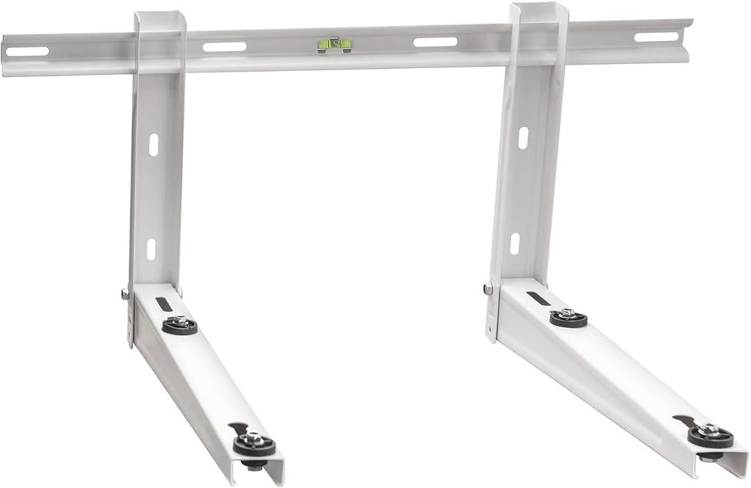 ICOOL Mini Split Wall Mounting Bracket for 9000-36000 BTU Universal Ductless Air Conditioners, Heat Pumps, Compressors & HVAC Systems, Outdoor Heavy Duty Foldable Wall Mount Condenser Bracket