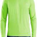 Willit Men's Rash Guard Swim Shirts UPF 50+ Long Sleeve Shirts Sun Protection SPF Hiking Fishing UV Shirt (Green, XXL)