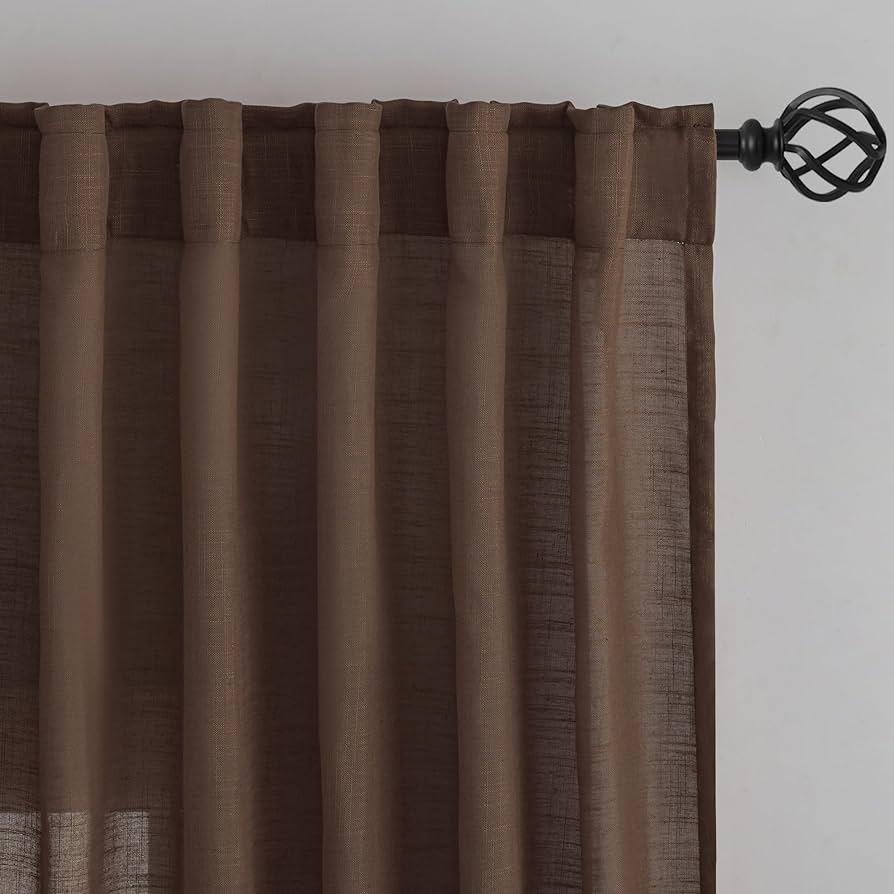 1 Panel Curtain Brown 37x106 