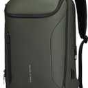 MARK RYDEN Business Backpack for Men, Waterproof High Tech Backpack with Sport Car Shape Design and USB Charging Port, Travel Laptop Backpack Fits 17.3 Inch Notebook (YKK-3 Pockets, Green)