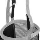 Majestic Ally Horse Feed Bag, Heavy Duty Nylon Mesh Grain Feed Bag, Adjustable Strap with Durable Snap and Elastic Straps, Comfort Neck Pad and Nose Pad- Large (Full, Black)