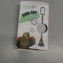 Colorday Bird Toys Parrot Talking Coach & Interactive Voice Bell for Parakeet, African Grey, Amazon Parrots, Quaker, Cockatiel, Conure (Green)