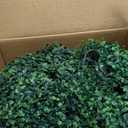 22" Artificial Green Eucalyptus Topiary Ball Trees with Ground Spike Set of 2 - UV Resistant Faux Evergreen Shrubs & Bushes Plants for Outdoor Indoor Front Porch Garden