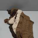 Rustic Knitted Personalized Christmas Stockings: 6 Pack 18 Inch Earth Tones Cable Knit Fireplace Stockings, Neutral Cozy Hanging Xmas Stockings Decorations for Family Holiday Decor, White Beige Brown