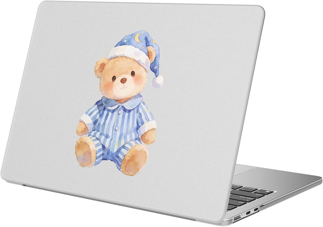 Compatible with MacBook Pro 13 inch Case M2 2025, 2024-2016 A2338 M1 A2251 A2289 A2159 A1989 A1708 A1706, Cute Kawaii Bear Protective Hard Shell Matte Cover for Mac Pro 13