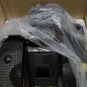 Under Desk Elliptical Machine, Electric Elliptical Leg Exerciser for Seniors with 12 Adjustable, Portable Quiet Elliptical Exercise Machine, Seated Pedal Exerciser with Remote Control (Orange)