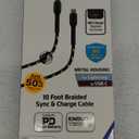 ZGEAR 10ft Enduratech Lightning to USB-C Braided Cable