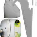 Vertical Surfboard Wall mount -Hidden Floating Display For Shortboards,Mid Lengths And Longboards