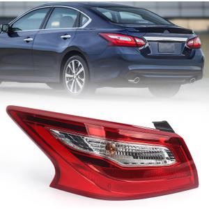 Huray Left Outer Tail Light Fit for Nissan Altima 2016-2018 LH Taillight Tail lamp Rear Brake Lamp Assembly Replacement Accessory Replacement for NI2804106 (Driver Side)