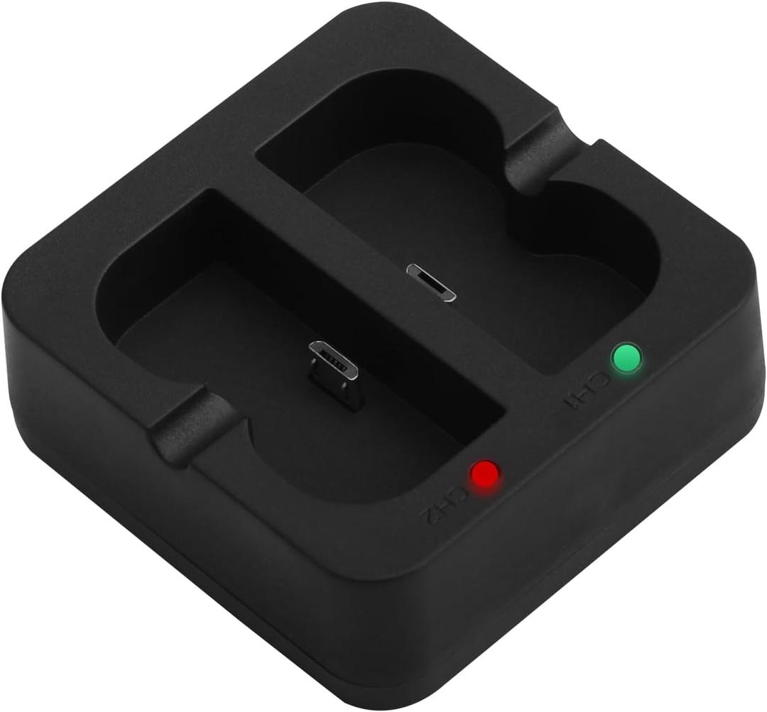 V4 Battery Charger for Ring Rechargeable Battery, Dual Ring Batteries Charger Station Compatible with Rings Doorbell 2/ 3/ 4 Doorbell Camera Batterys (Rings Batteries NOT Included)