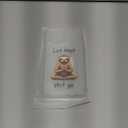 CCFUNCASE Compatible with iPhone 14 Pro Max Case Clear Cute for Women - Rugged Phone Cases Funda Protector Cover Skin (Brown Bradypod Sloth Meditating)