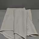 NICETOWN Room Darkening Window Valance - Solid Thermal Insulated 52 inches by 18 inches Scalloped Pole Pocket Curtain Panels for Basement/Cafe Store/Christmas, Biscotti Beige, Package of Only 2 Panels