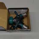 2WAYZ Hose Splitter 2 Way Heavy Duty Outdoor Faucet and Garden Connector - Water Spigot Splitter - Durable All-Metal Y Adapter with Shut-Off Valve - 4 x 4 x 1.5 Inches