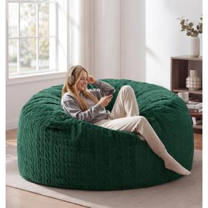 Adults Bean Bag Chair 5FT Giant BeanBag Chair Large Oversized Memory Foam, XX-Large