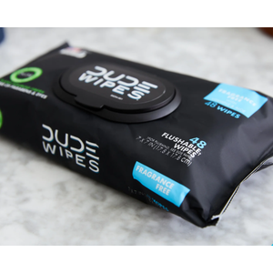 DUDE Wipes - Flushable Wipes - 1 Pack, 48 Wipes - Unscented Extra-Large Adult Wet Wipes - Vitamin-E & Aloe - Septic and Sewer Safe