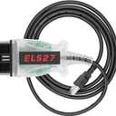 ELS27 Diagnostic Cable Compatible for Ford Mazda Lincoln and Mercury Car, Compatible for FORScan ELMconfig FF2 Foccus ScanMaster ELM v2.1 and Scantool.net. (25K80 Chip)