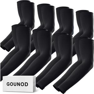 2 x GOUNOD Arm Sleeves for Men Women,Compression Sleeves to Cover Arms for Men Working,Sun Sleeves for Men UV Protection