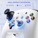ECHTPower Switch 2 Pro Controller with Hall Effect Joysticks, One-Key Wake-Up for Switch 2, Wireless Controller for Switch 2/Switch/Lite/OLED, Turbo Button, 4 Back Buttons, RGB Lighting, 3.5mm Jack, Dual Vibration, 6-Axis Gyro