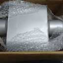Performance Universal Aluminized Steel Single Chamber Muffler 2-Pack, 3" Inlet Silver Exhaust Resonator for Car/Truck, 13" Long, Deep Tone, Corrosion-Resistant