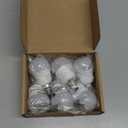 E12 Dimmable 6 watt (60w Equivalent) LED Light Bulbs, G14 Ceiling Fan Light Bulbs Daylight White 5000K, Candelabra Base Globe Shape LED Bulbs, 600 Lumen, 6 Pack