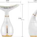 Red Light Facial Massager, Skin Care Tools for Face & Neck Beauty Device, 3 in 1 Face Massager Tool with LED, Thermal, Vibration, Tightenings, Rejuvenation for Women (White)