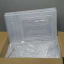 Thickened Clear Shoe Storage Organizer with Magnetic Door, Sturdy Stackable Shoe Boxes for Closet, Collapsible Space-Saving Shoe Rack for Sneakers & Boots, Plastic Shoe Cabinet Box Set, 6 Pack, White