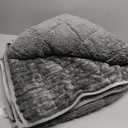 Sherpa Fleece Weighted Blanket with 3D Ribbed Stripes, 12 lbs Soft Flannel Heavy Throw Blanket for Couch Bed Sofa, Heavy Thick Blankets with Glass Beads, Great for Sleep, 48" x 72" (Light Grey)