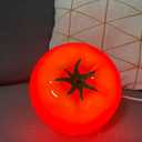 cozifycasa Cute Table Lamp for Bedroom Kitchen Living Room Small Cute Night Light Fruit Bedside Side Table Lamp Kawaii Decor Vintage Funky Home Decor for Girls Room (Tomato)