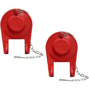 Korky Ultra Standard 2-Inch Universal Toilet Flapper - Long Lasting Rubber - Easy to Install - Made in USA, 100BP (2 Pack)