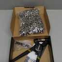 HAPDEN Grommet Tool Kit, 3/8 inch Handheld Eyelet Kit Manual Grommet Press Machine with 500 pcs 10 mm Grommets