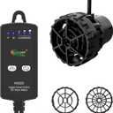 Hygger Aquarium Wave Maker for 5-10 Gallon Fish Tanks, Adjustable DC Power Heads for Aquarium with Controller, Aquarium Circulation Pump With Magnetic Base for Saltwater Freshwater Tank 660 GPH