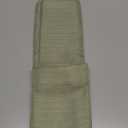 Chyhomenyc Bennet 2 Panels Light Green Kitchen Curtains Tier 24 Inch Length, Faux Linen Textured Small Cafe Curtains, Light Filtering Short Window Curtains for Bathroom Basement, 30x24 Inch