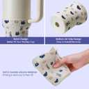 2 x Print Boot for Stanley, Cup Bottom Protector Cover Accessories for Stanley Quencher H2.0 FlowState Tumbler 40oz / Adventure Quencher Tumbler 40oz (Cream)