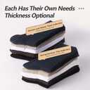 Men's Cotton Crew Socks, 5 Pairs, Anti-Odor Moisture Wicking, Double Needle Stitching, Pill-Resistant Fabric, All Season Wear (28 Gram Thin Version, 1 Pair Each in 5 Colors, Totaling 5 Pairs, 5-9)