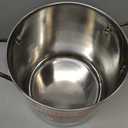 IMUSA 16Qt Stainless Steel Stock Pot with Lid, Large Cooking Pot for Soups, Boiling Seafood, Pasta, Stews, and Family Meals