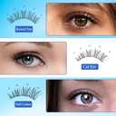2 x Natural Lash Clusters Kit Wispy Volume Lightweight Cluster Eyelash Extensions DIY Individual Fairy C-Curl Fake Eyelashes 308Pcs 8-16MM Mixed with Bond Seal Tweezers