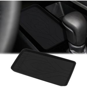 Auovo Center Console Wireless Charging Mat Compatible with Toyota Camry Accessories 2025 2026 Car Custom Silicone Wireless Charging Protective Mat Pad for New 2025 Camry 1-Piece (Black)