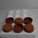 Hakan Hitit Clay Bowl Set of 6, Terracotta 4.5-inch Bowls, 8.5 Oz Glazed Inside Ancient Pottery, Cooking Clay Bowls in Box, Turkish Clay Yogurt Pots, Earthenware for Mexican Dishes, 6 Pcs, 250 cc