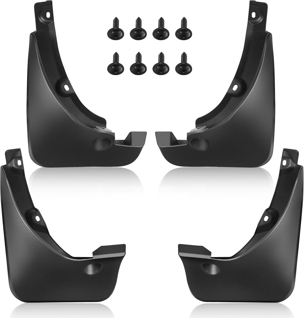BDFHYK Mud Flaps Splash Guards PP and PTO Front & Rear Side Mud Guards Compatible with Toyota RAV4 2006-2012 3th gen with OEM Fender Flares 4 Pcs Black